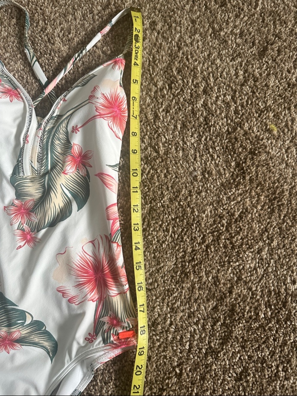 Floral Women’s One Piece Swimsuit with matching shorts and jacket. - Picture 8 of 12